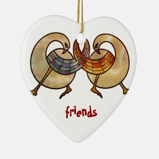 vrienden keramisch ornament (Rechts)