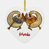 vrienden keramisch ornament (Voorkant)