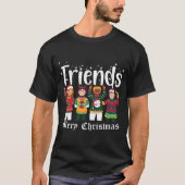 Vrienden Kerstmis T-shirt (Voorkant)