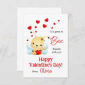 Vrienden Klaslokaal Valentijnsdag Kaart (Voorkant / Achterkant)