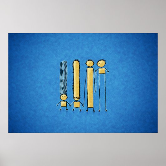 Vrienden (Kleur 2) Poster (Voorkant)