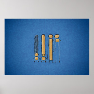 Vrienden (Kleur 2) Poster