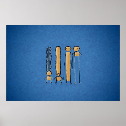 Vrienden (Kleur 2) Poster (Voorkant)