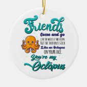 Vrienden komen als de golven van de oceaan keramisch ornament (Voorkant)