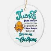 Vrienden komen als de golven van de oceaan keramisch ornament (Links)