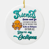 Vrienden komen als de golven van de oceaan keramisch ornament (Achterkant)