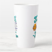 Vrienden komen als de golven van de oceaan latte mok (Voorkant)