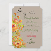 Vrienden komen bij elkaar kaart (Voorkant)