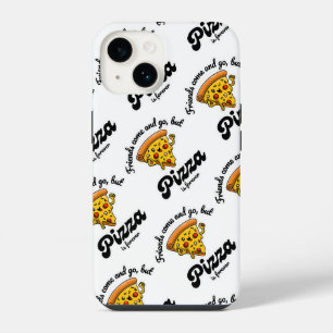 Vrienden komen en gaan, maar pizza is voor altijd iPhone 14 hoesje