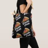 Vrienden komen en gaan, maar pizza is voor altijd tote bag (Dichtbij)