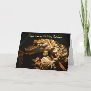 "Vrienden komen in alle soorten en maten" Kaart