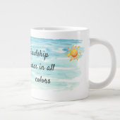 Vrienden komen in de Mok van alle kleuren koffie (Rechts)