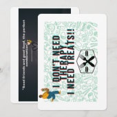 vrienden komen samen behandelt uitnodiging (Voorkant / Achterkant)