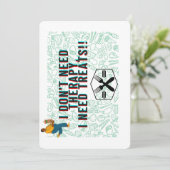 vrienden komen samen behandelt uitnodiging (Staand voorkant)