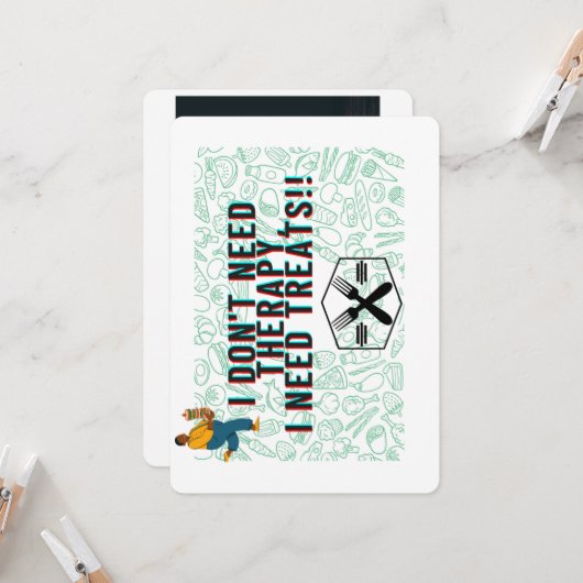 vrienden komen samen behandelt uitnodiging (Voorkant / Achterkant in situ)