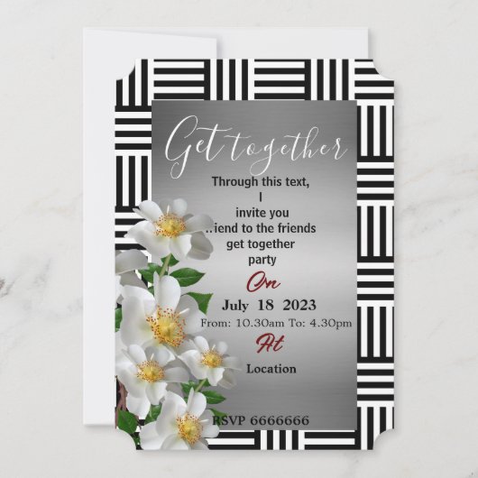 Vrienden krijgen een uitnodiging (Voorkant)