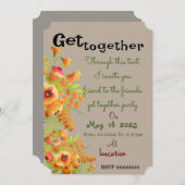 Vrienden krijgen een uitnodiging (Voorkant / Achterkant)