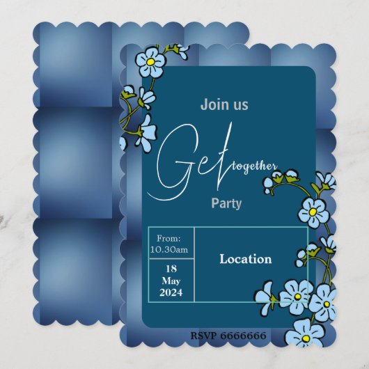 Vrienden krijgen een uitnodiging (Voorkant / Achterkant)