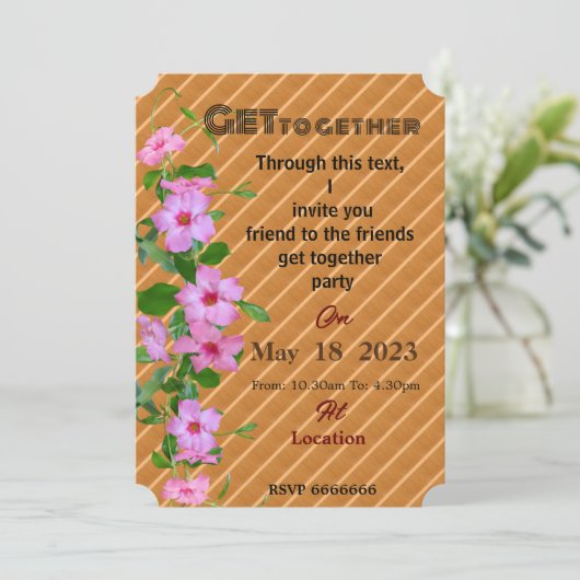 Vrienden krijgen een uitnodiging (Staand voorkant)