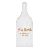 Vrienden Laat Vrienden niet Wijn Alleen op een Snijplank (Voorkant)