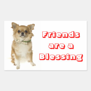Vrienden Langharige Chihuahua Puppies Hond Sticker