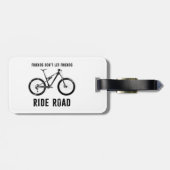 Vrienden laten Friends Ride Road Mountain Biker Bagagelabel (Achterkant horizontaal)