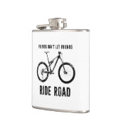 Vrienden laten Friends Ride Road Mountain Biker Heupfles (Links)