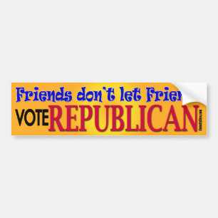 Vrienden laten geen vrienden bumpersticker
