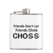 Vrienden laten geen vrienden in Kos klimmen Heupfles (Voorkant)