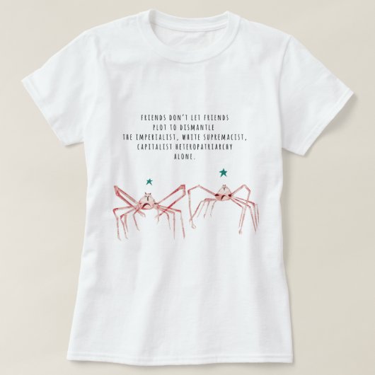 Vrienden laten geen vrienden shirt (Design voorkant)