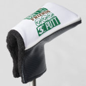 Vrienden laten vrienden 3-putt Golfing Golf niet Golfheadcover (3/4 voorkant)