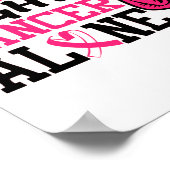 Vrienden laten vrienden alleen borstkanker bestrij poster (Hoek)