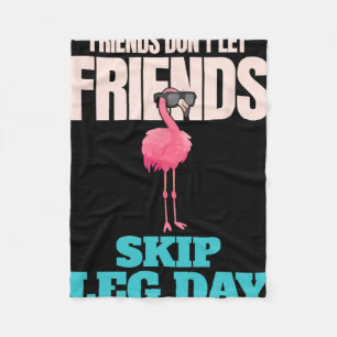 Vrienden laten vrienden geen Beenendag Dag Funny B Fleece Deken