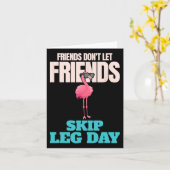 Vrienden laten vrienden geen Beenendag Dag Funny B Kaart (Gele Bloem)