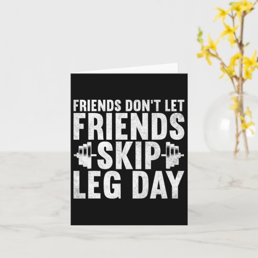 Vrienden laten vrienden geen Bodybuildin negeren Kaart (Gele Bloem)