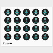 Vrienden Laten Vrienden Geen Data Center Programma Ronde Sticker (Vel)