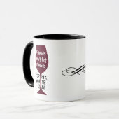 Vrienden laten vrienden geen witte zonde Drinken Mok (Voorkant links)