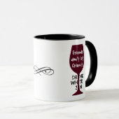 Vrienden laten vrienden geen witte zonde Drinken Mok (Voorkant rechts)
