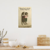 Vrienden laten vrienden niet alleen Gekke dingen d Poster (Keuken)