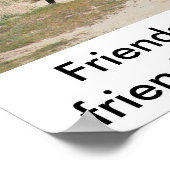 Vrienden laten vrienden niet alleen lopen. poster (Hoek)