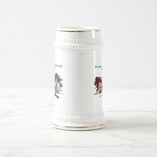 Vrienden laten vrienden niet alleen wijn bierpul (Center)