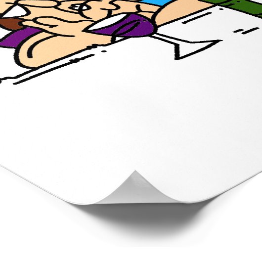 Vrienden laten vrienden niet alleen wijn poster (Hoek)