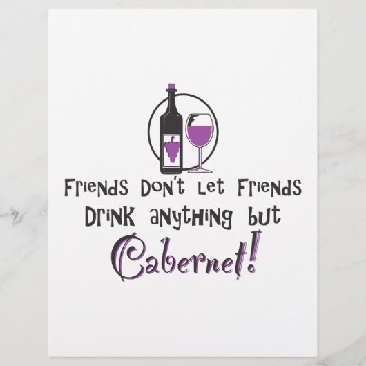 Vrienden Laten Vrienden Niet/Cabernet Flyer (Voorkant)