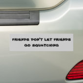 Vrienden laten vrienden niet gaan knijpen bumpersticker (Op auto)