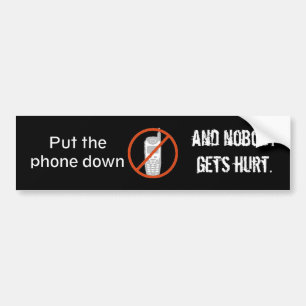 Vrienden laten vrienden niet praten en rijden bumpersticker