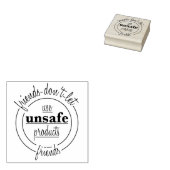 Vrienden laten vrienden niet stempelen rubberstempel (Gestempeld)