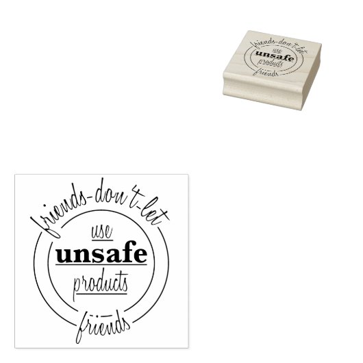 Vrienden laten vrienden niet stempelen rubberstempel (Gestempeld)