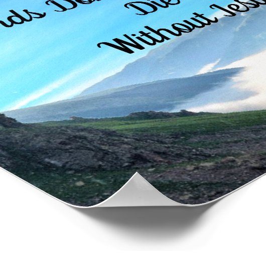 Vrienden laten vrienden niet zonder Jezus sterven Poster (Hoek)