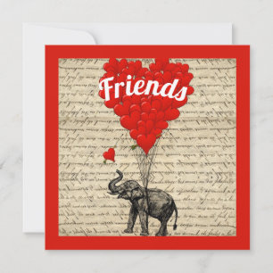 Vrienden leuk romantisch Valentijn Kaart