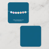 Vrienden leuke vriendschapsarmband blauwgroen Vale Informatiekaartje (Voorkant / Achterkant)